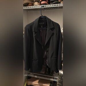 Rachel Zoe Black Jacket with Striped Lining